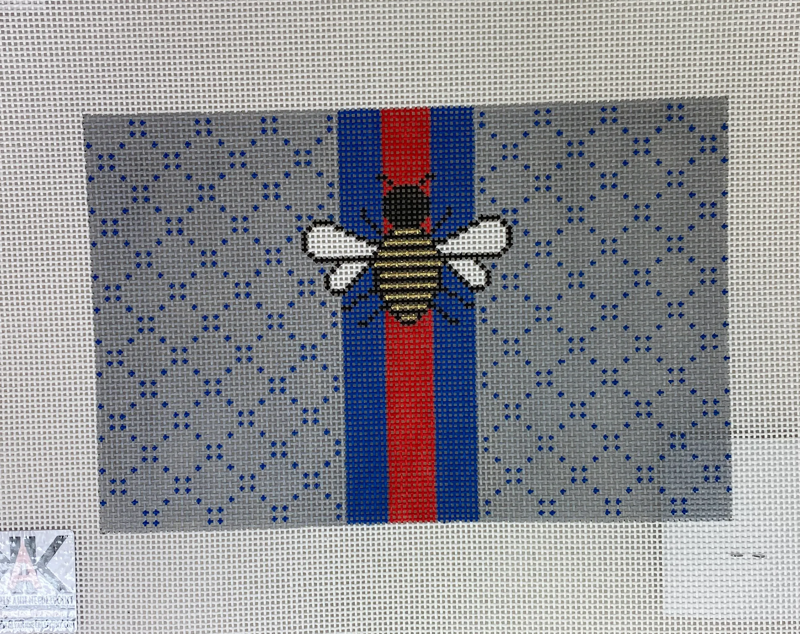 * Kimberly Ann Needlepoint Bee Gucci Inspired Stripes SF-05A