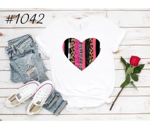 #1042 Colorful Patterned Heart