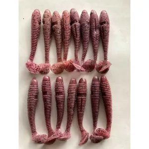 15x Soft Plastic Paddle Tail Grub 9.5cm Lure Fishing Tackle