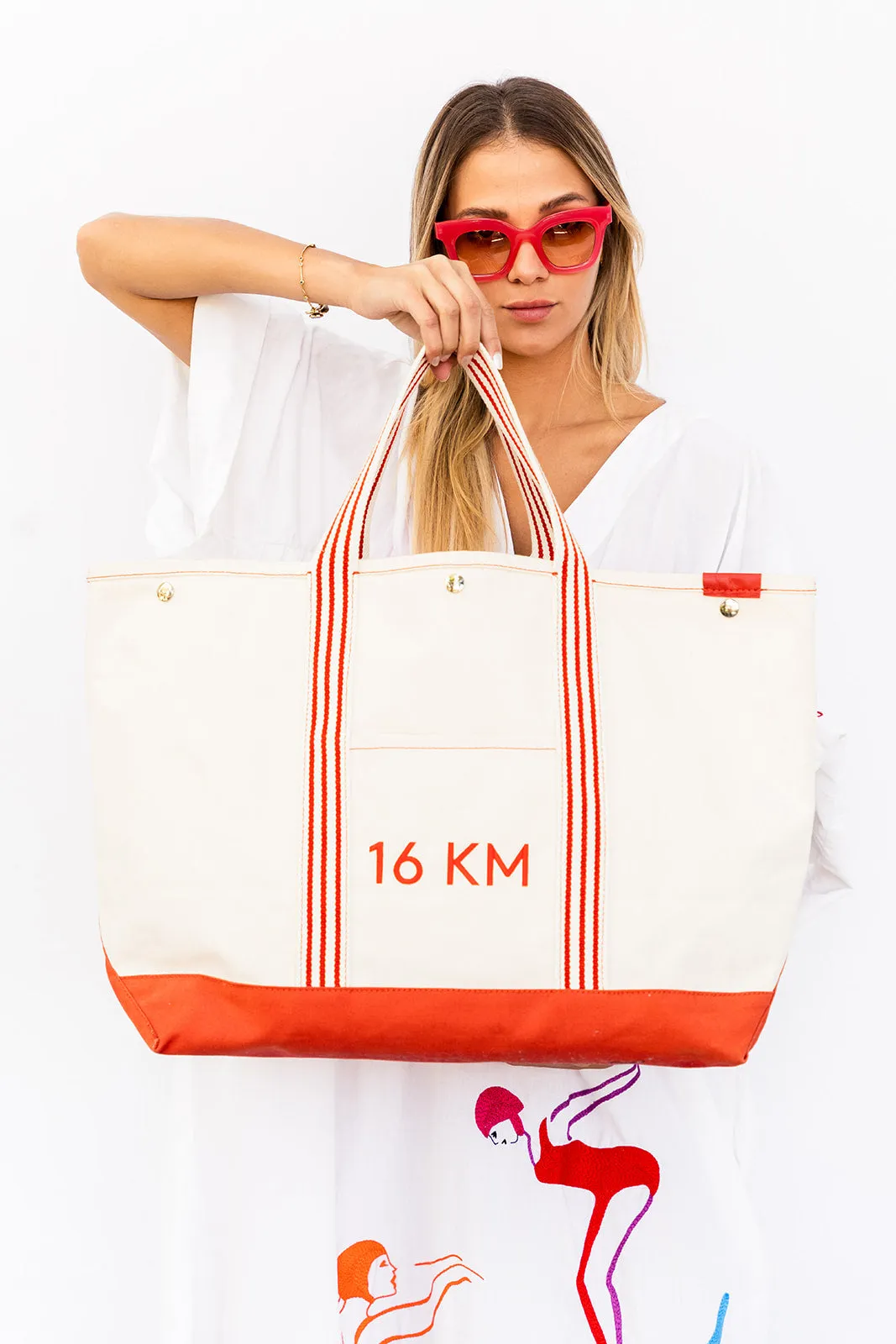 16 KM Canvas Tote Bag Solid