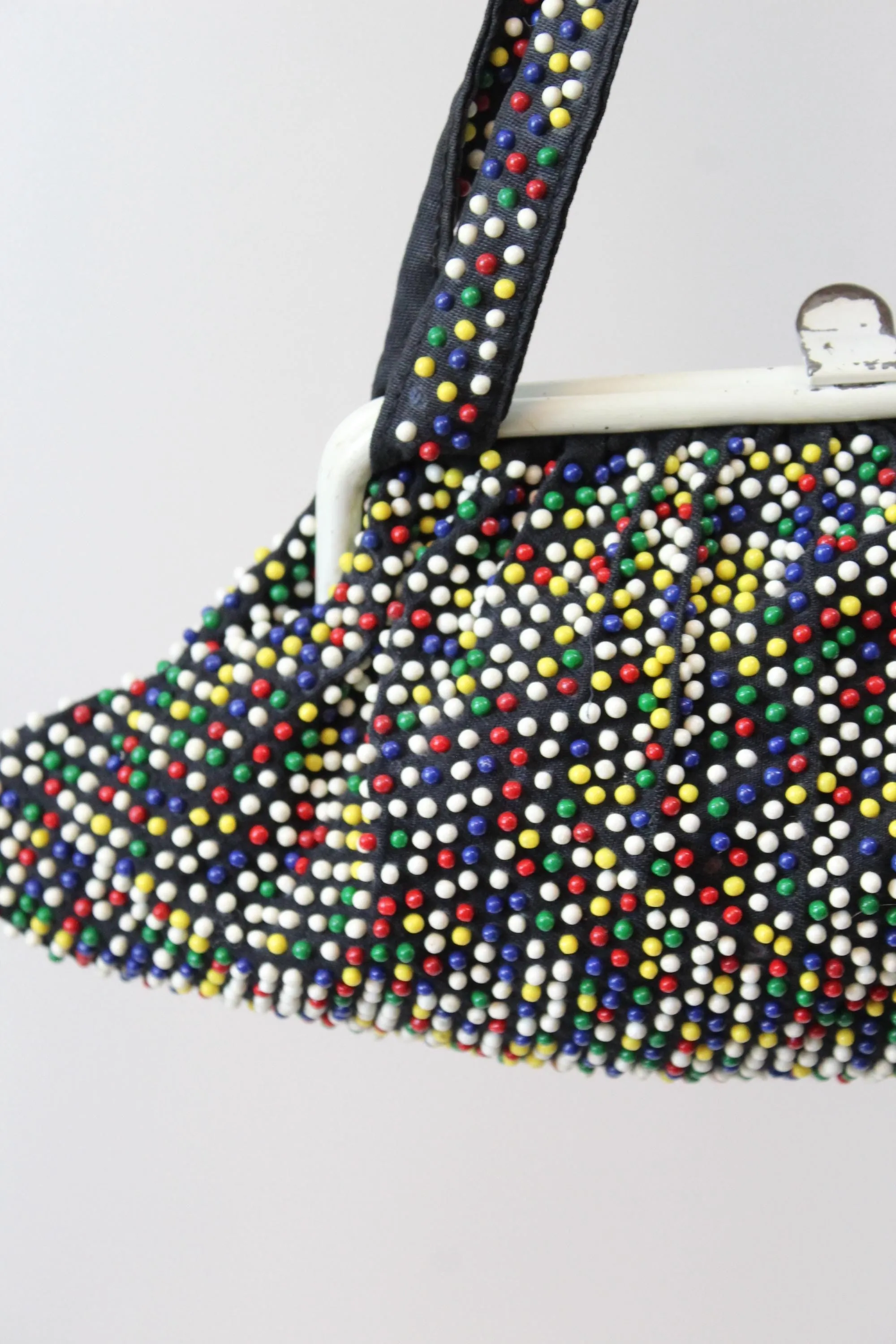 1950s CANDY BEADED handbag purse | new fall winter