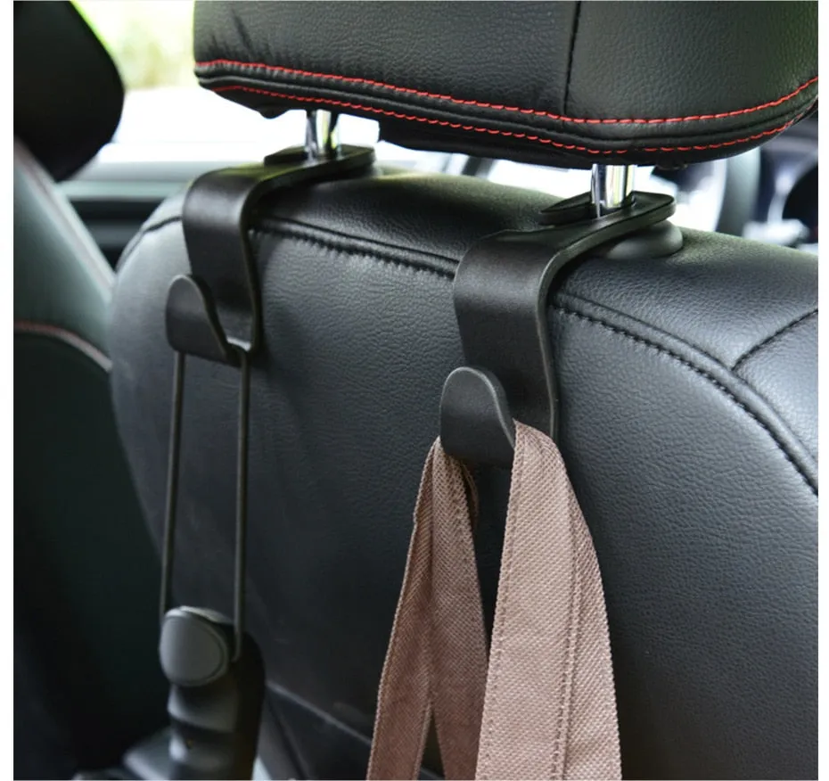 4pcs Multi function Car Seat Back Hooks Hanger