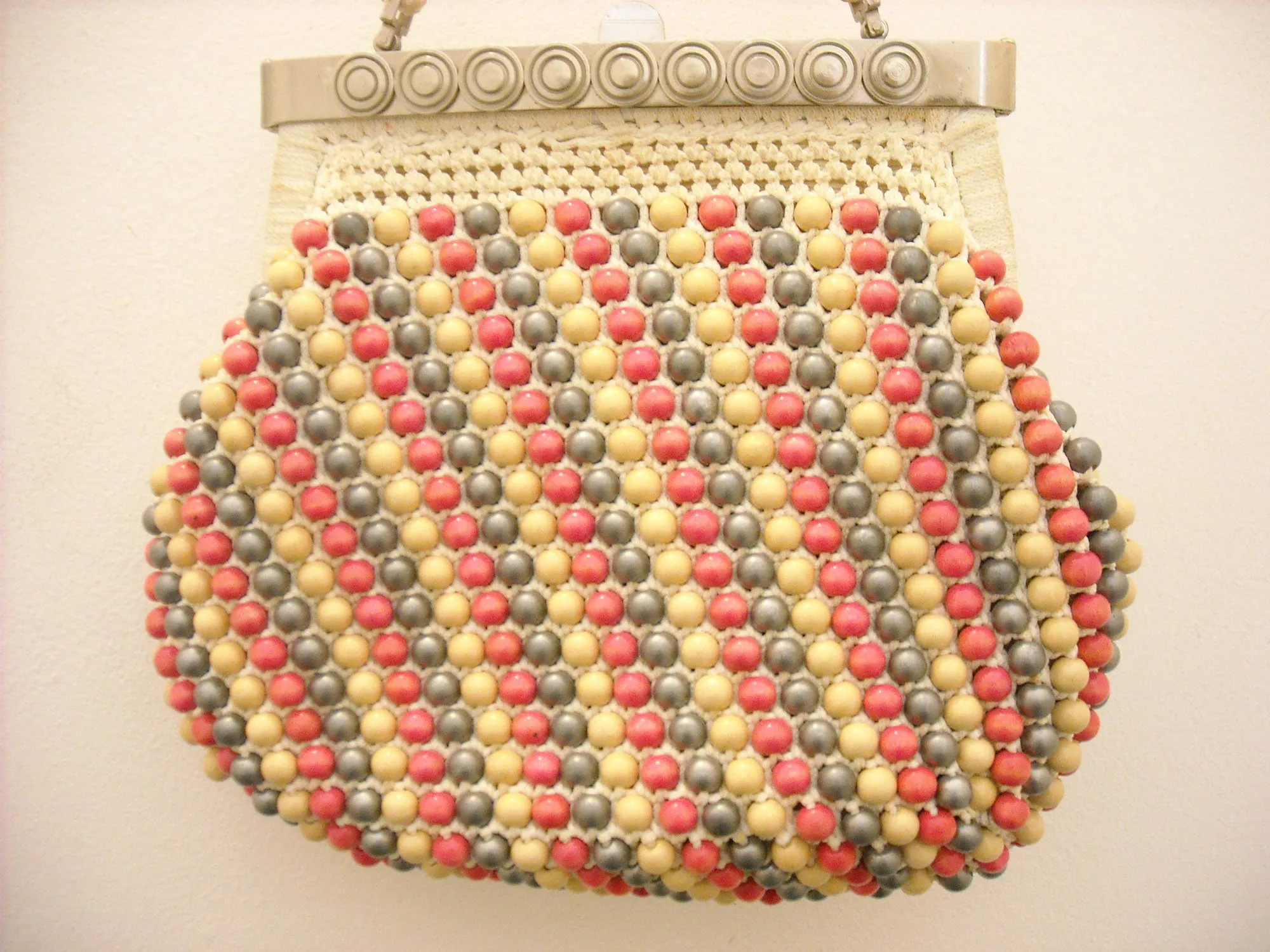 60's Bead Power! Vintage Bag