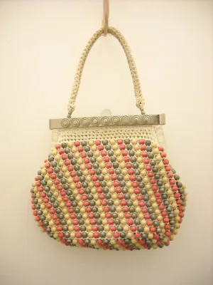60's Bead Power! Vintage Bag