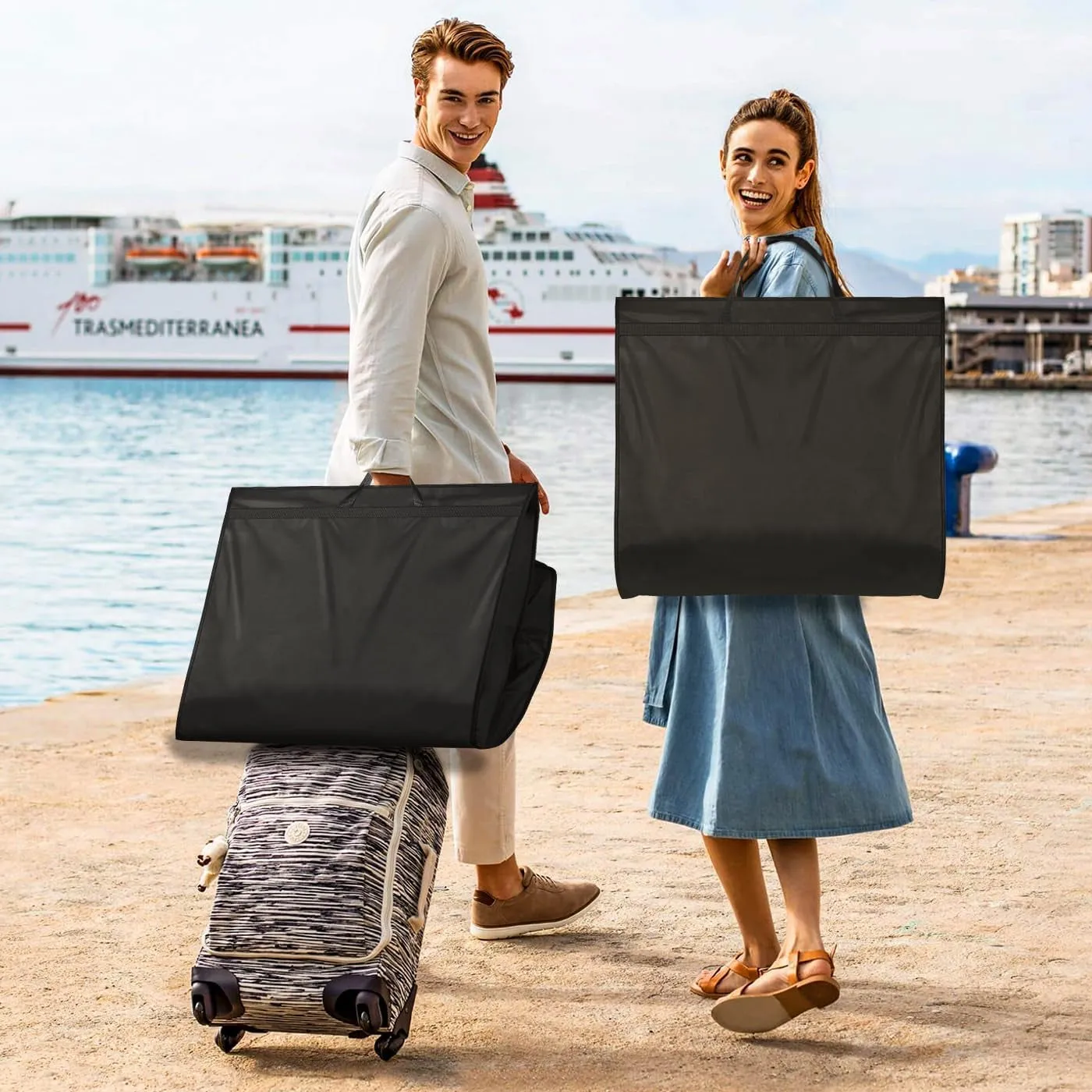 65" Waterproof Garment Bags 2 Packs for Gowns Tuxedos Coats Wedding Dress