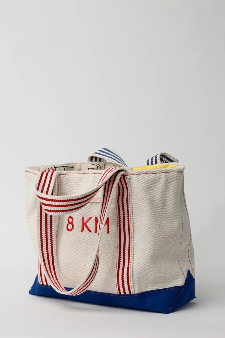 8 KM Canvas Tote Bag Solid
