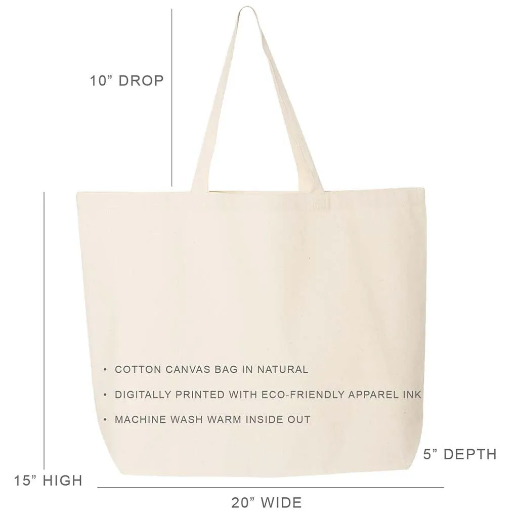 Alpha Xi Delta Stylized Sorority Greek Letters Printed Canvas Bag