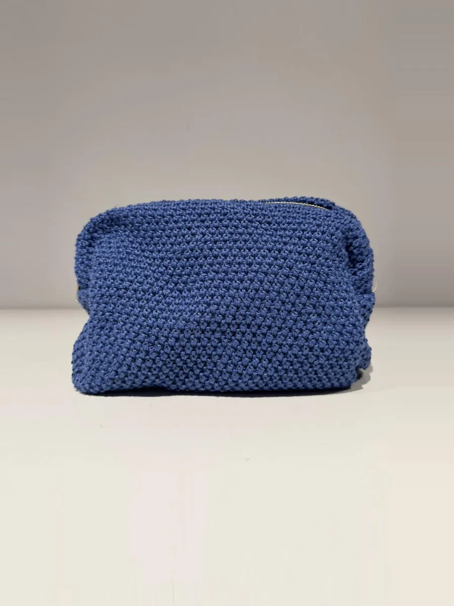 Ava Toiletry Bag - Clear Blue