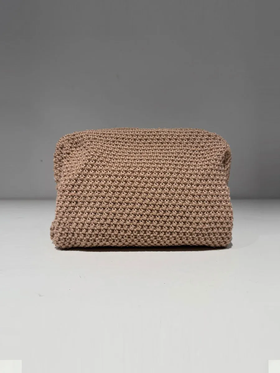 Ava Toiletry Bag - Dark Nude