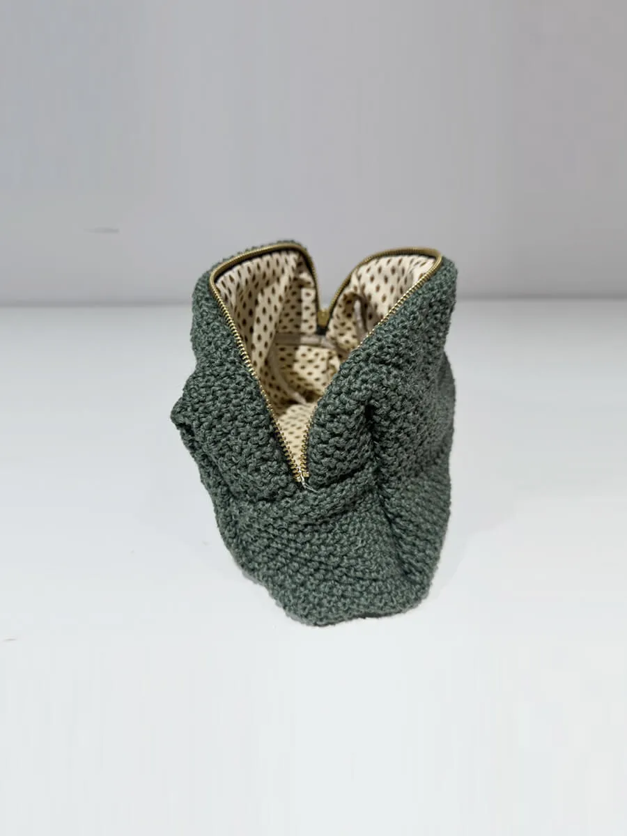 Ava Toiletry Bag - Melange Green