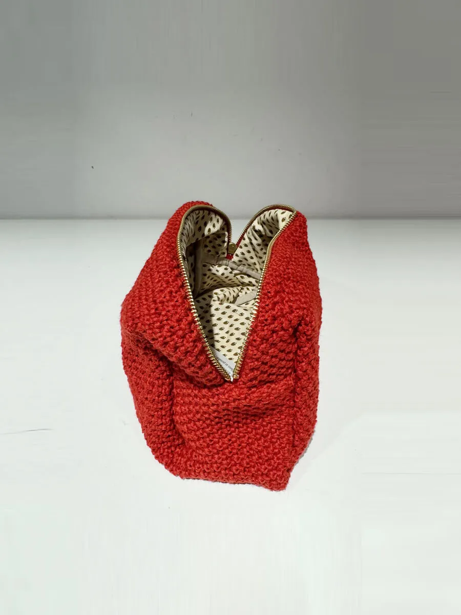 Ava Toiletry Bag - Red
