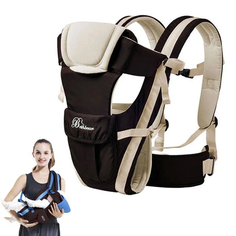 Baby Carrier 0-24 Months 4 in 1 Infant Comfortable Sling Backpack Pouch Wrap Baby