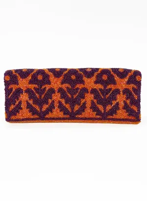 Beaded Clutch- Marigold Orange