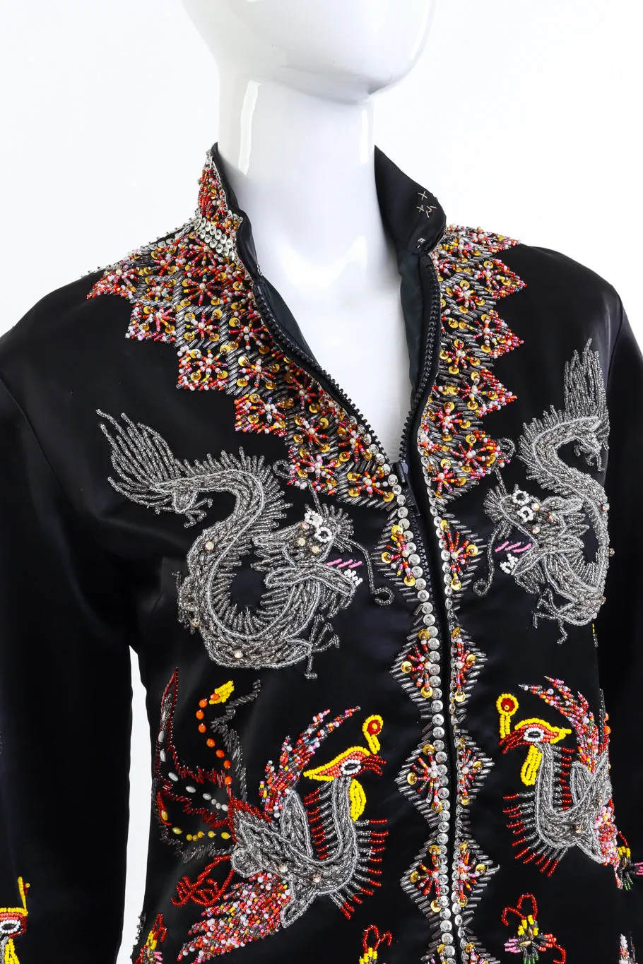 Beaded Dragon & Phoenix Jacket