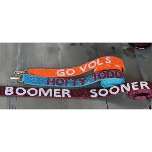 Beaded Game Day Mascot Purse Straps