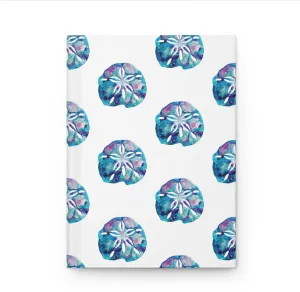 Beautiful Beachy Sand Dollar All Over Print Hardcover Journal Lined Paper