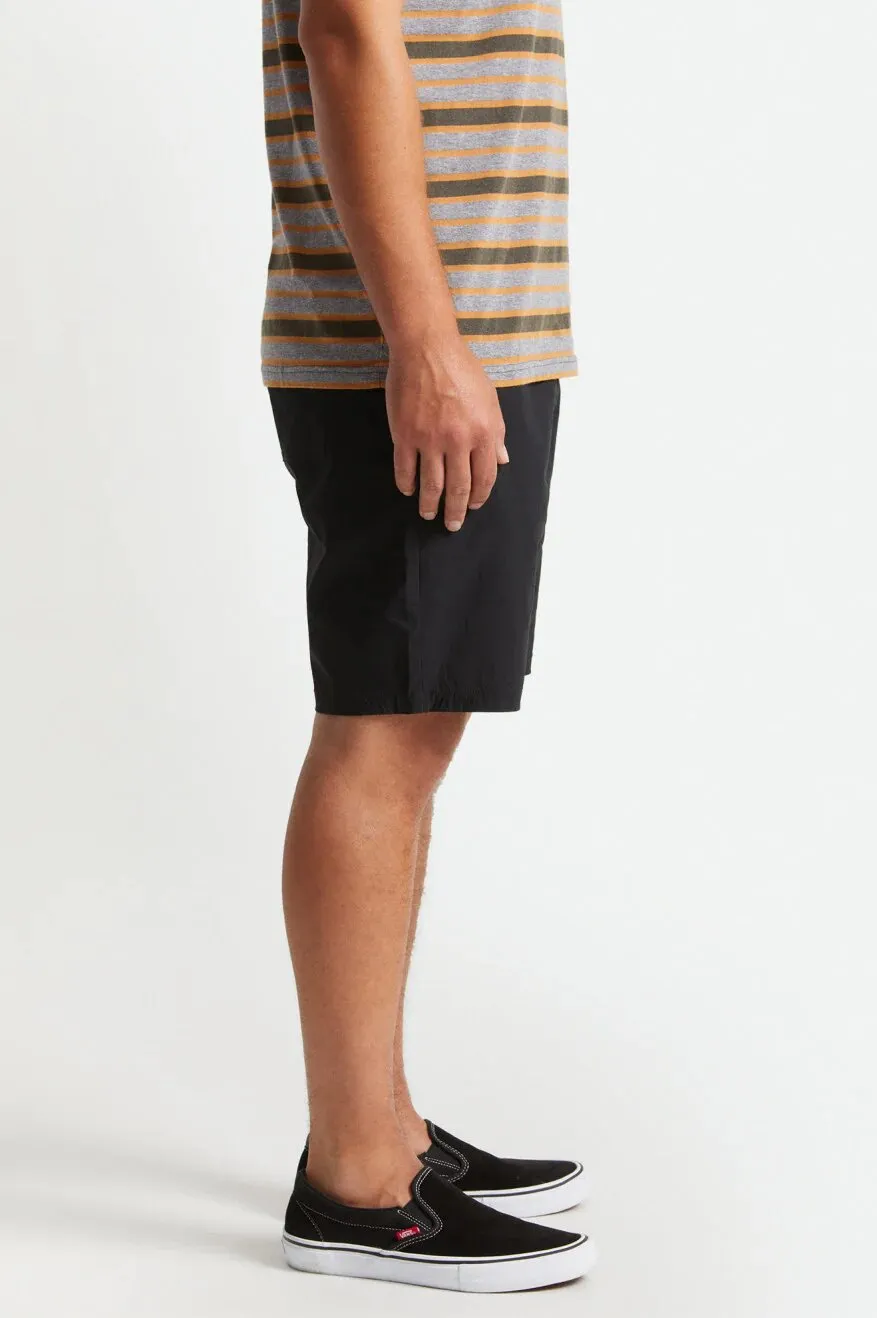 Brixton Steady Cinch Utility Nylon Shorts Black
