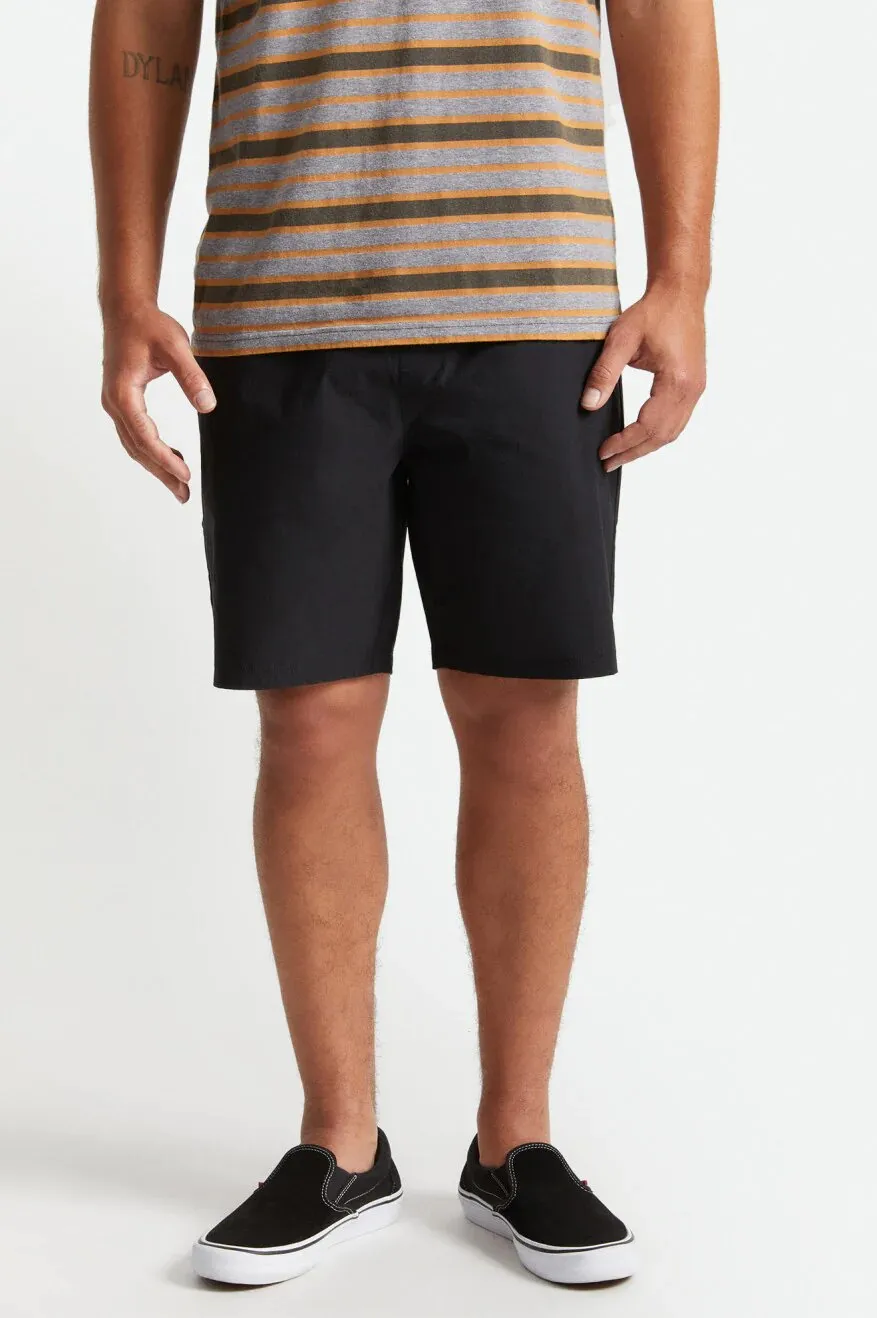Brixton Steady Cinch Utility Nylon Shorts Black