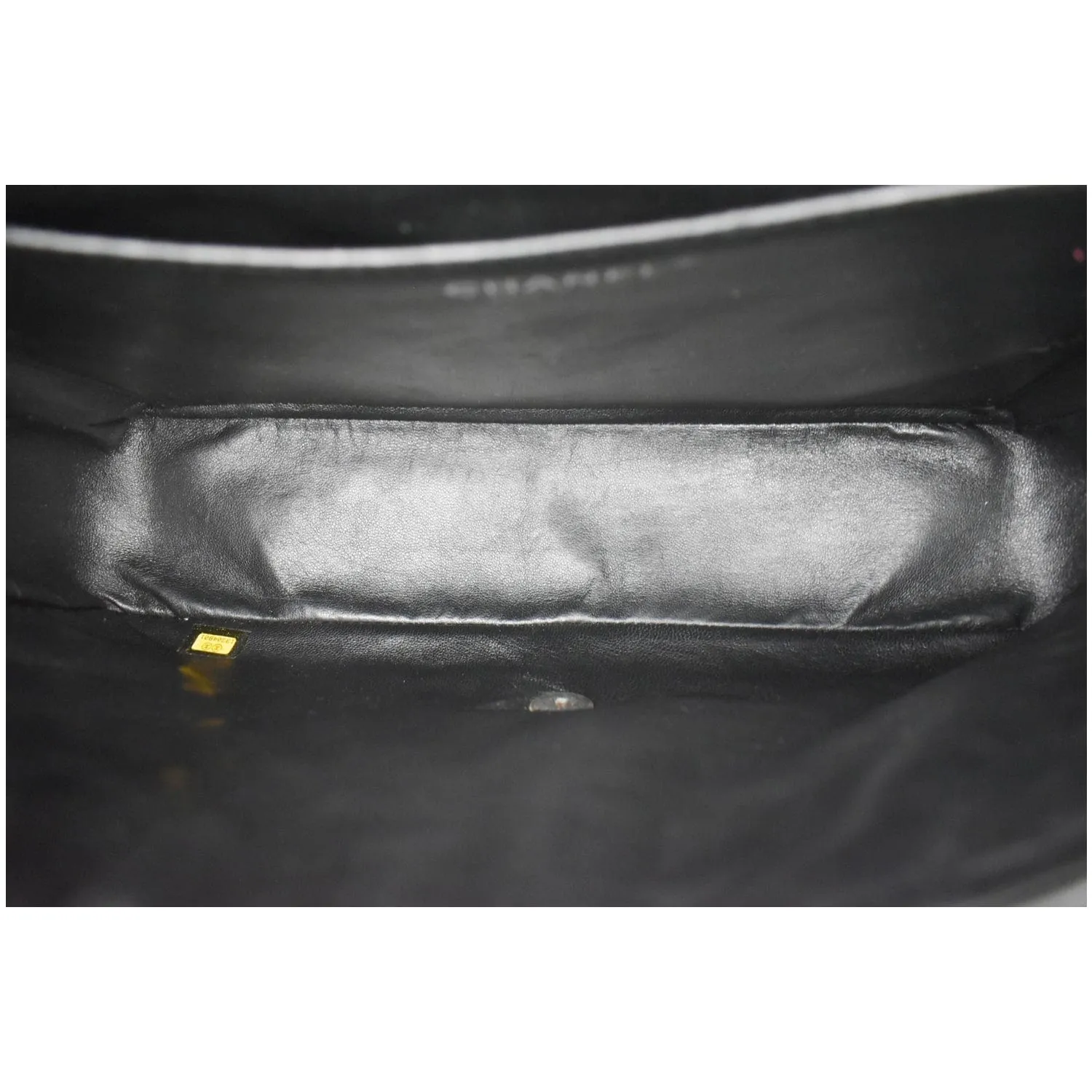 CHANEL Classic Maxi Single Flap Quilted Patent Leather Shoulder Bag Black