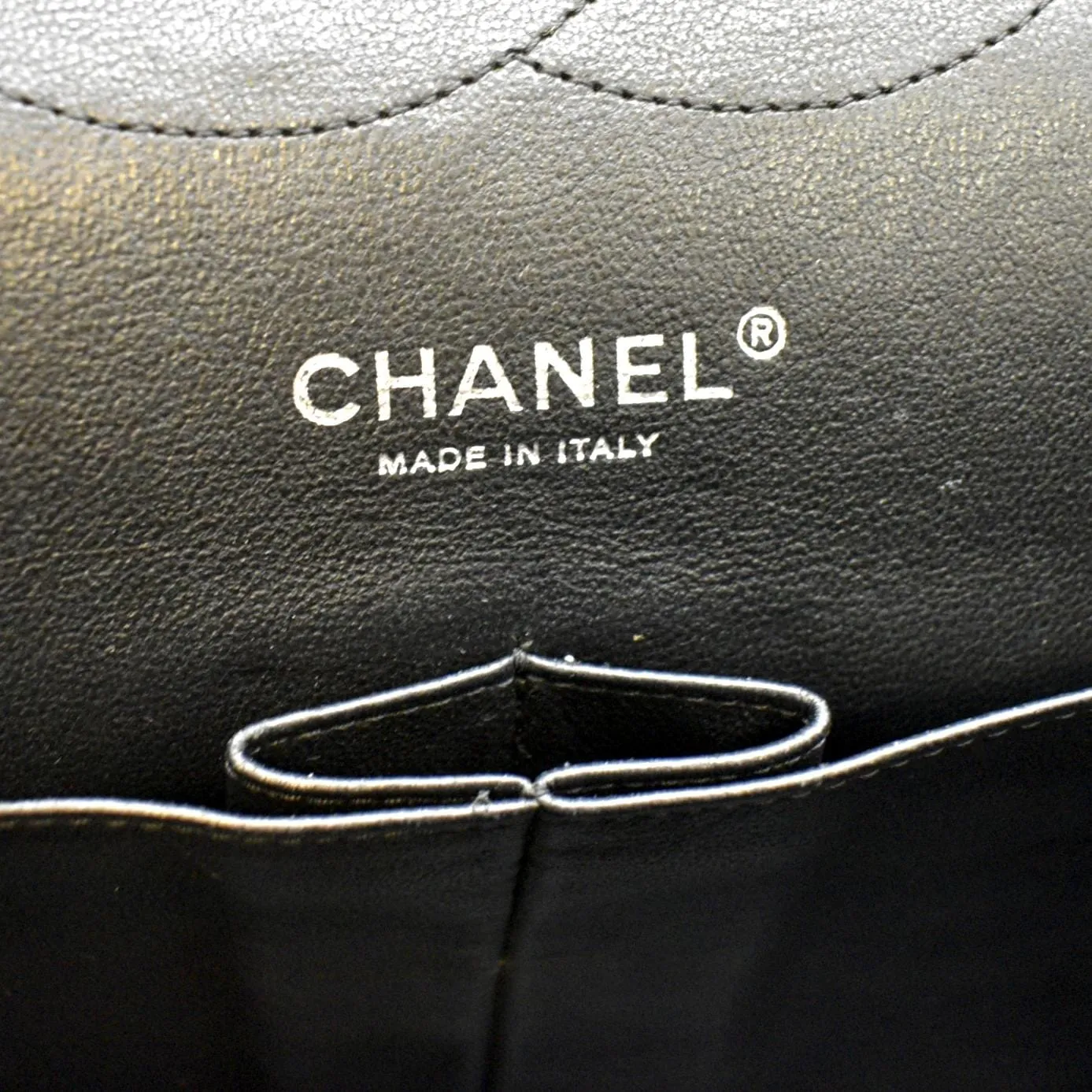 CHANEL Jumbo Flap Patent Leather Shoulder Bag Black