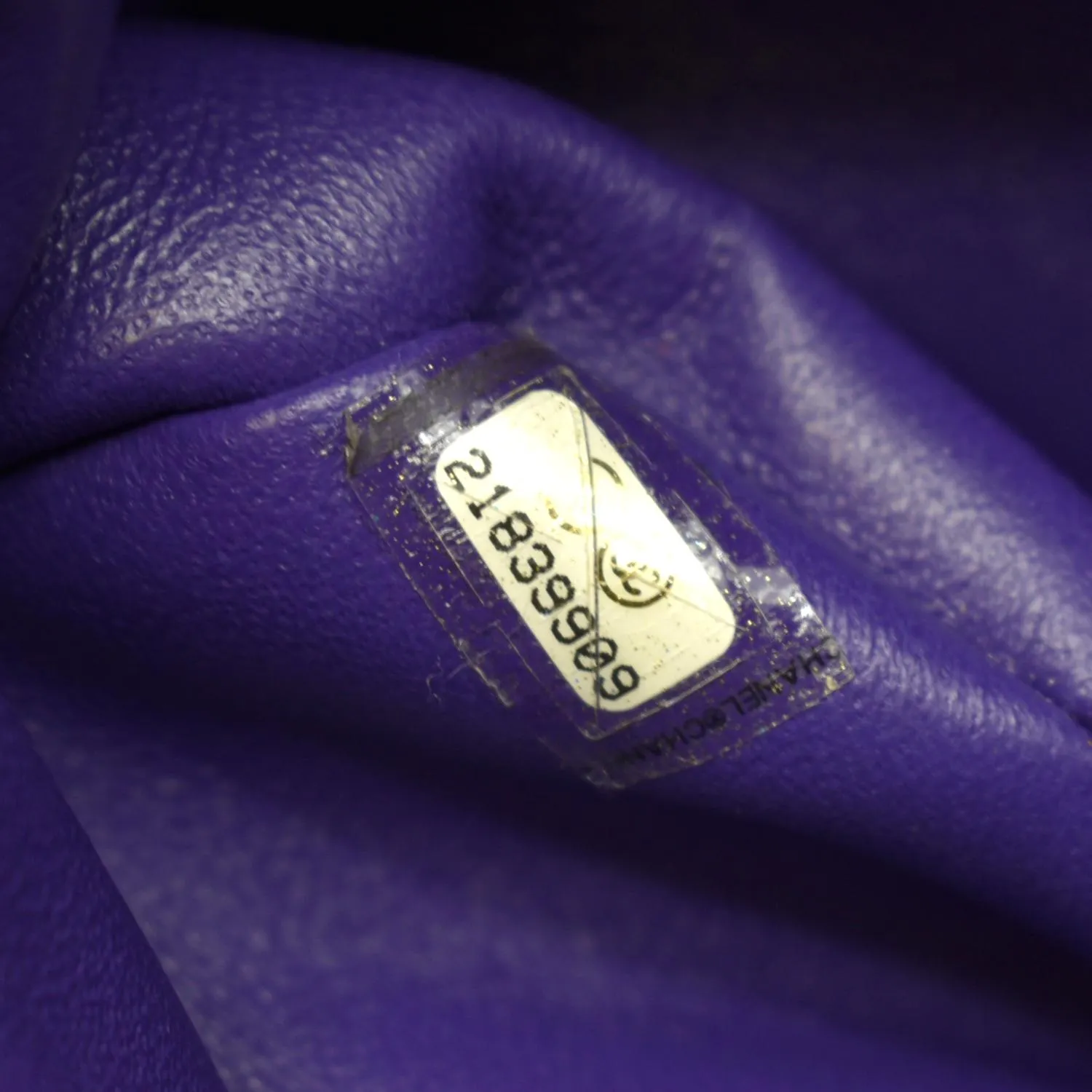 CHANEL Mini Flap Patent Calfskin Leather Shoulder Bag Purple