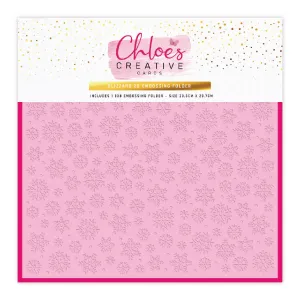 Chloe's Creative Cards - 8x8" 2D Embossing Folder - Blizzard