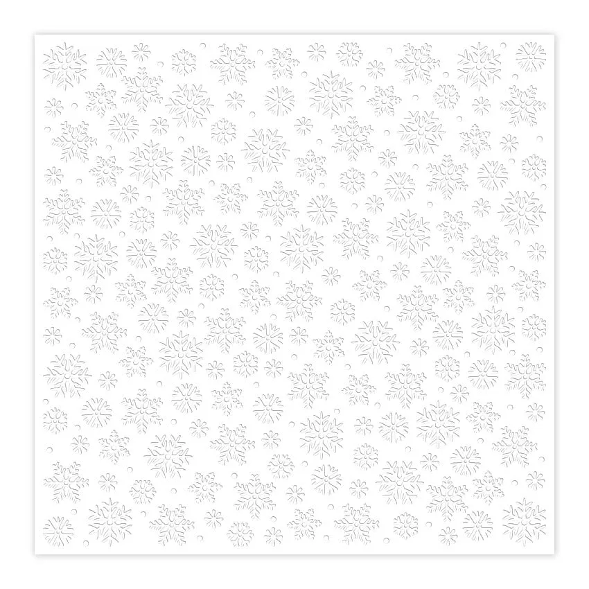 Chloe's Creative Cards - 8x8" 2D Embossing Folder - Blizzard