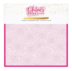 Chloes Creative Cards - 8x8" 2D Embossing Folder - Decadent Dots
