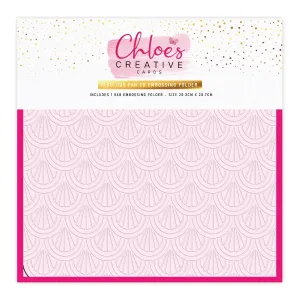 Chloes Creative Cards - 8x8" 2D Embossing Folder Fabulous Fan