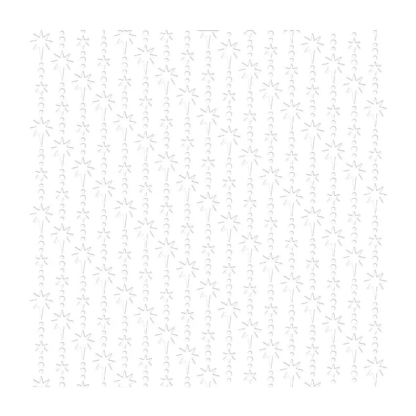 Chloe's Creative Cards - 8x8" 2D Embossing Folder - Star Background