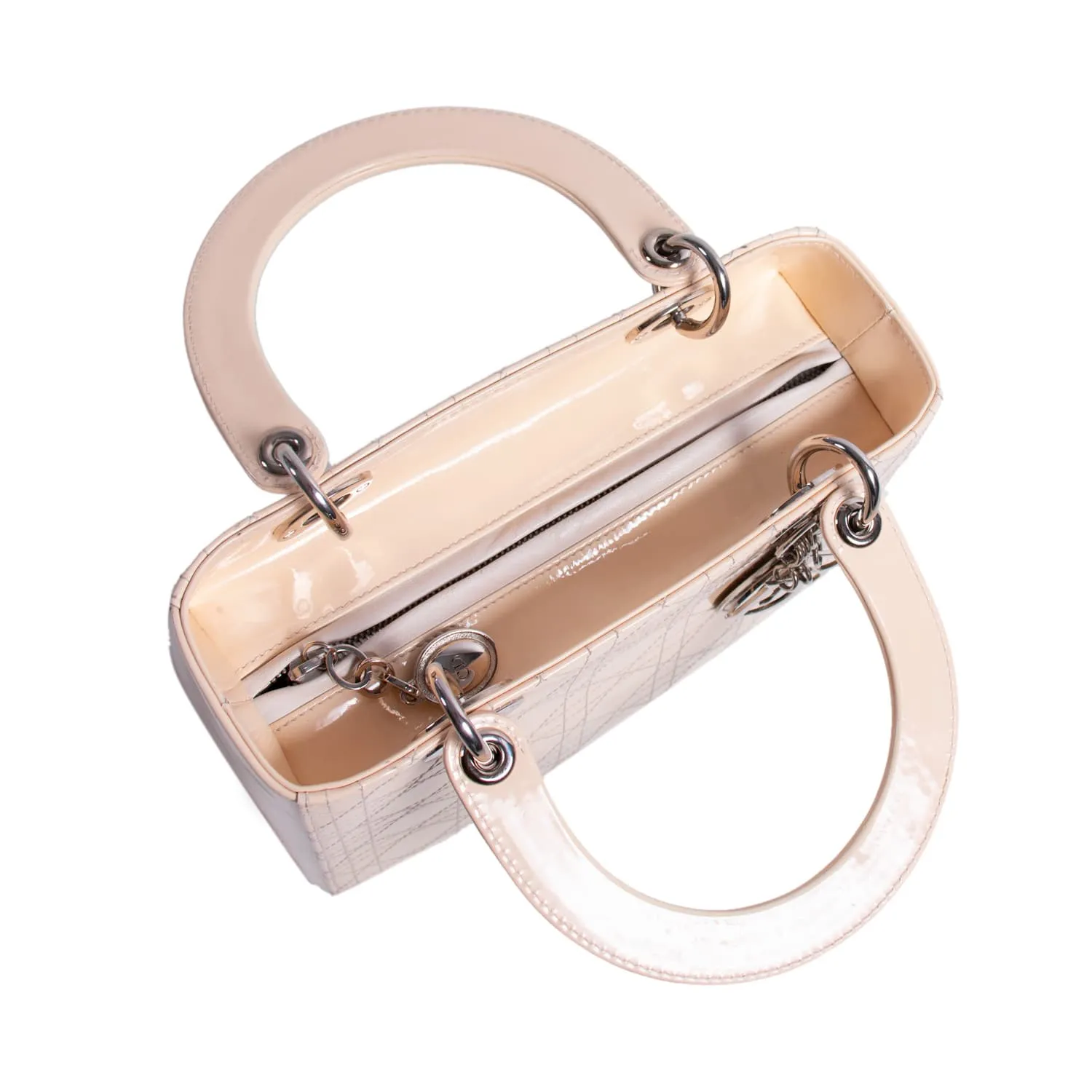Christian Dior Lady Dior Medium Patent Leather