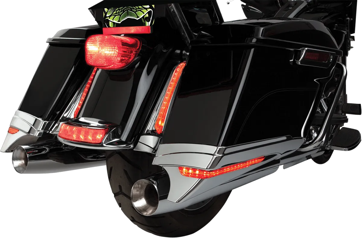 Ciro 40000 Saddlebag Extensions - Chrome