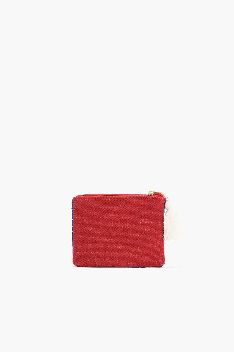 Coastal Claw Beaded Coin Pouch
