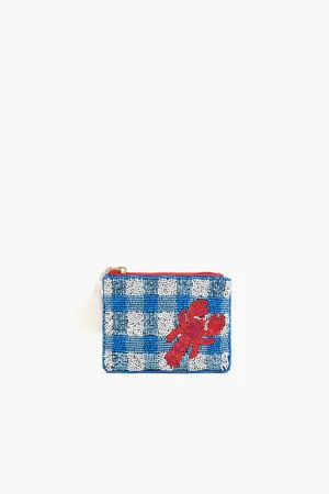 Coastal Claw Beaded Coin Pouch
