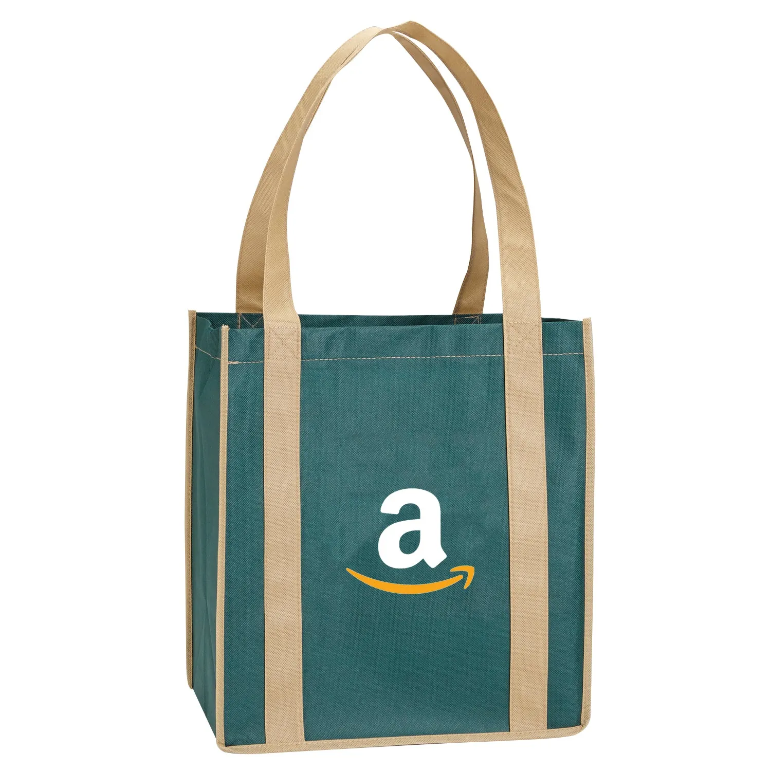 COLOR COMBINATION NON-WOVEN GROCERY TOTE