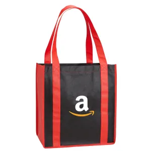 COLOR COMBINATION NON-WOVEN GROCERY TOTE