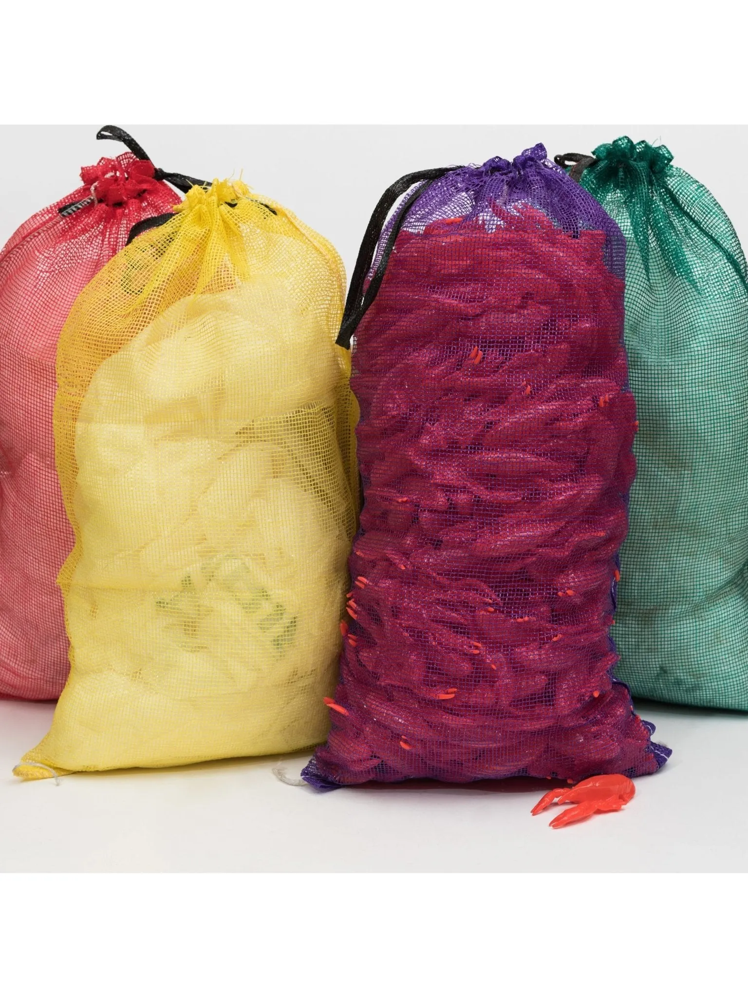 Crawfish Sacks Mesh 16.75"x 29", 40# Domestic with Pull