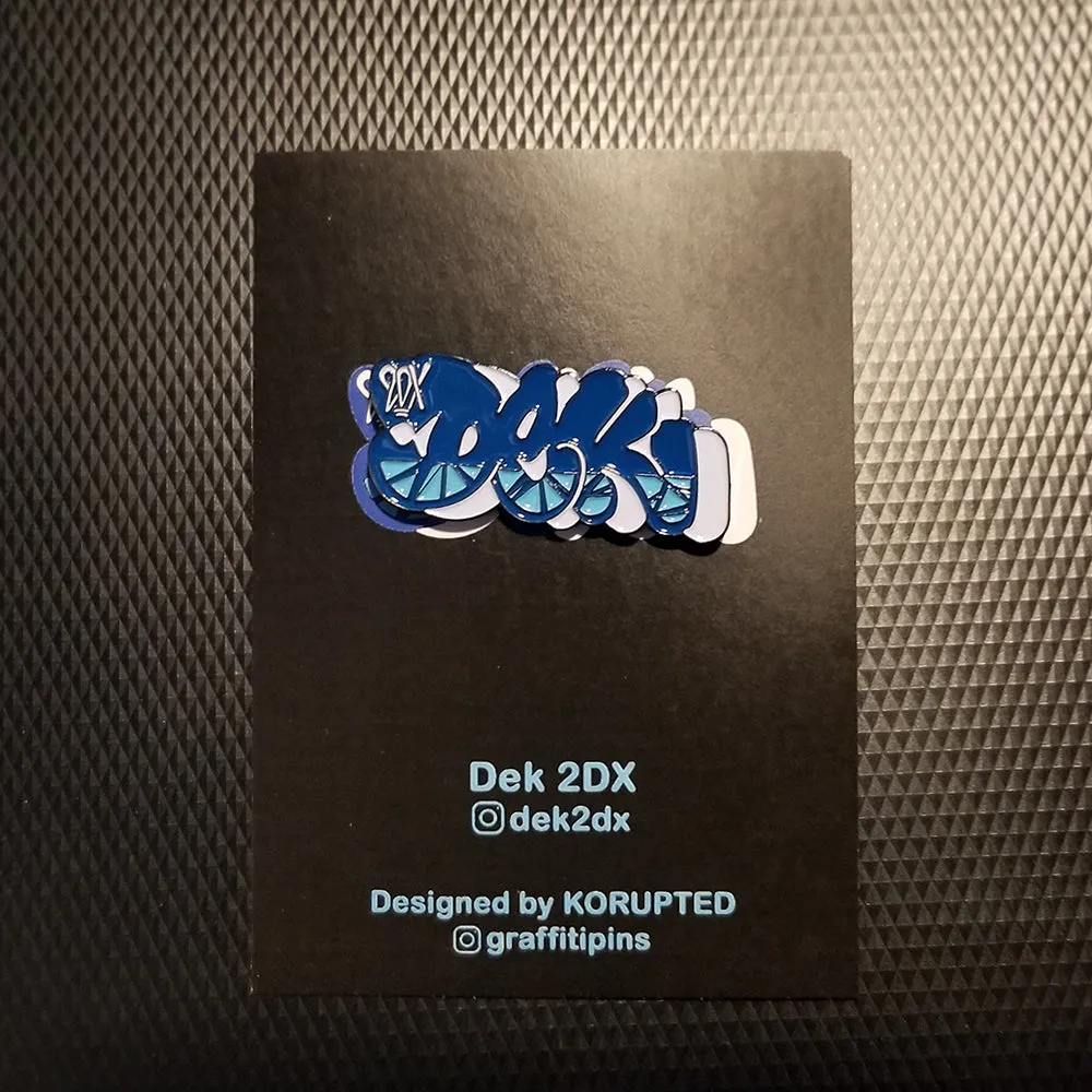 Dek "Post Office Blue" Throwie - Enamel Pin