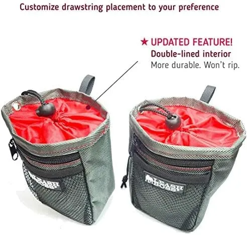 Dog Training Treat Pouch with Poop Bag Dispenser and Pockets for Phone and Wallet