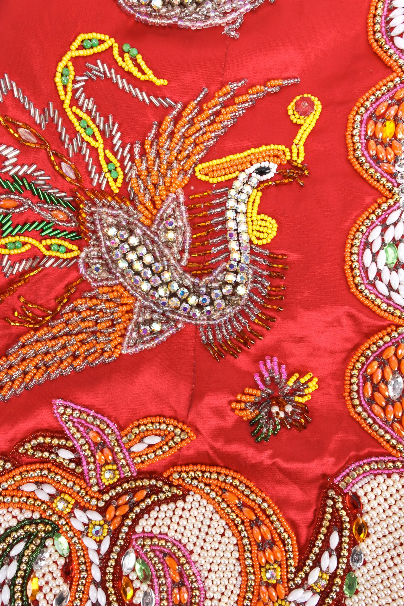 Dragon Phoenix Rhinestone Beaded Jacket