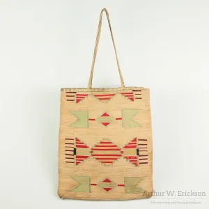 Early Plateau Cornhusk Bag, C. 1890-1900