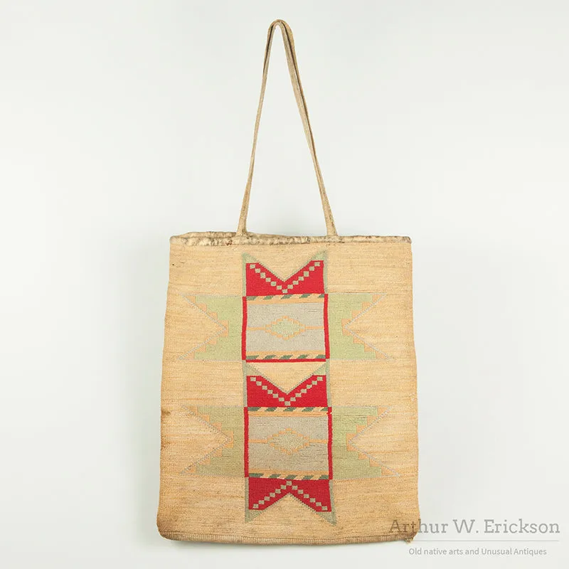 Early Plateau Cornhusk Bag, C. 1890-1900