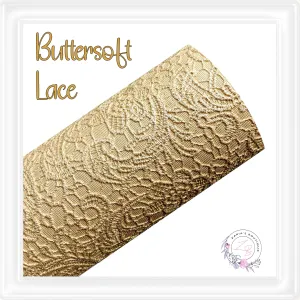 ⋅ Embossed Floral Butter Soft Lace ⋅ Vegan Faux Leather ⋅ Gold ⋅