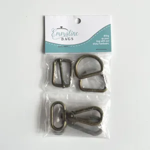 Emmaline Bags : Aspen Crossbody Bag Hardware Kit - 1 inch