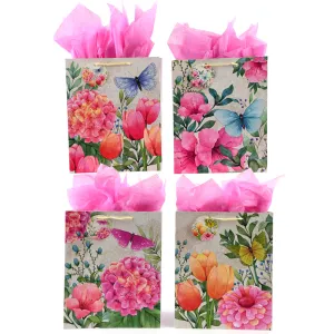 Extra Large Butterfly Garden Party Printed Bag, 4 Designs