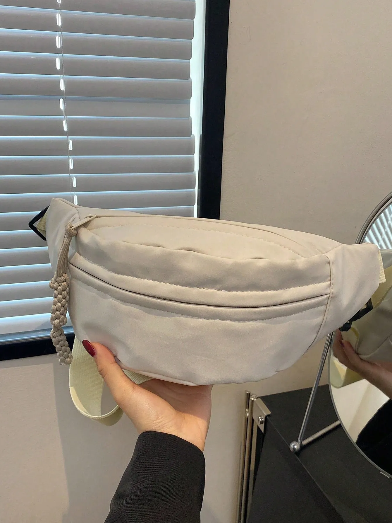 Fashion Nylon Crossbody Bag, Solid Color Shoulder Bag, Women's Casual Sling Purse For Outdoor Sports