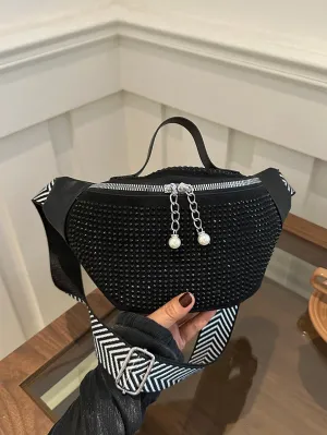 Fashion Nylon Crossbody Bag, Solid Color Shoulder Bag, Women's Casual Sling Purse For Outdoor Sports