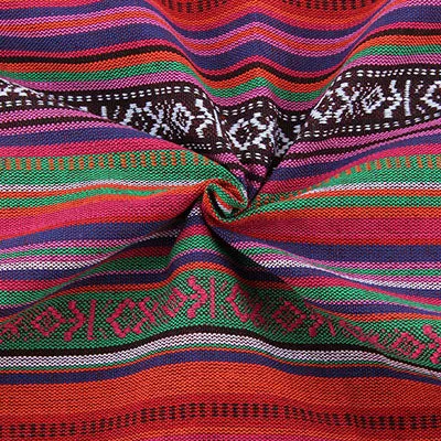 Floral African  Pattern  Linen Metre Fabric DIY Decoration Fabric For Patchwork Curtain Cushions, 150*50CM M109