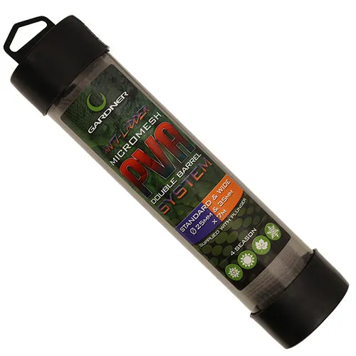 GARDNER TACKLE DOUBLE BARREL MICROMESH PVA SYSTEM (25mm and 35mm TUBES)