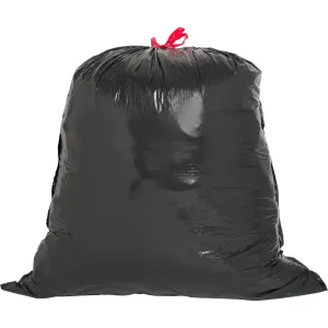 Genuine Joe Black Flex Drawstring Trash Liners